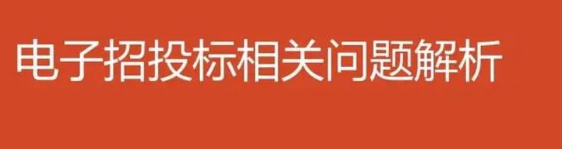 電子投標文件的分類及編制要求